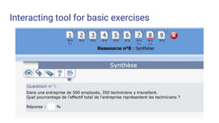 Interacting tool for basic exercises
 