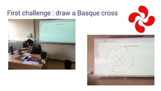 First challenge : draw a Basque cross
 