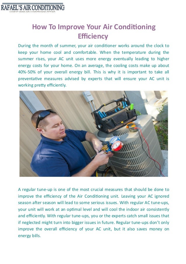 How To Improve Your Air Conditioning Efficiency