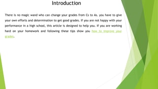 How to Improve Your Grades | PPTX
