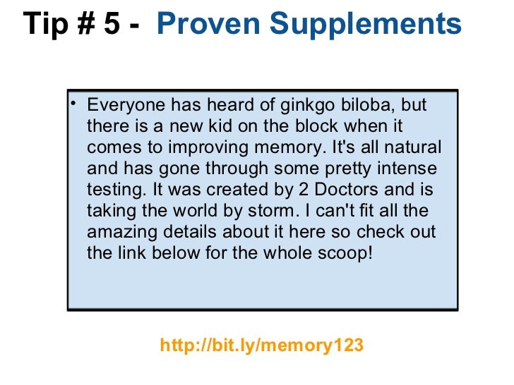 How to improve your memory medicine