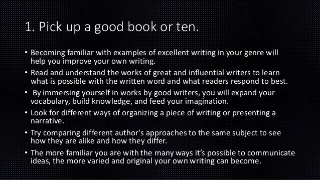 how to improve your writing skills writing in the works