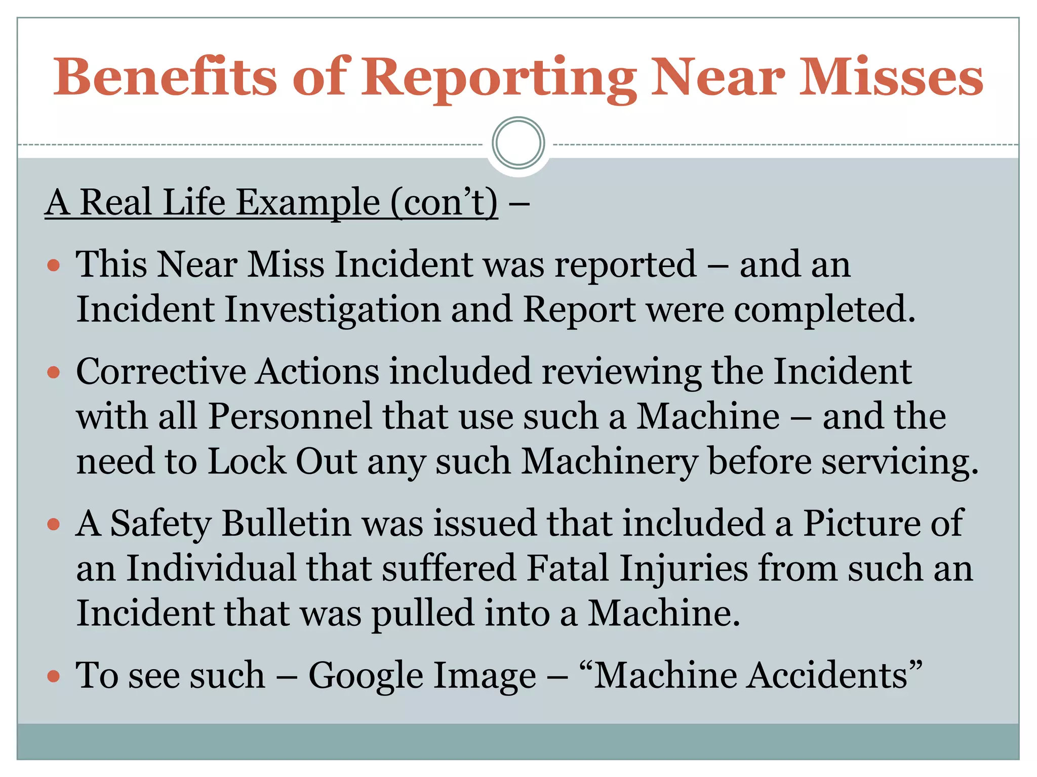 OSHA – Weekly Fatality / Catastrophe Report(Federal and State data tabulated week ending November 6, 2010)Wouldn’t You have wanted to make a Difference here?http://www.osha.gov/dep/fatcat/fatcat_weekly_rpt_11062010.html