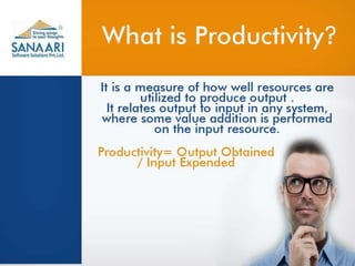 How to increase productivity