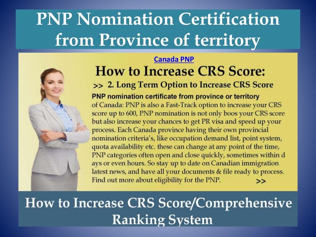 How to Increaser CRS Score for Canada PNP and Express Entry Program