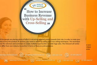 How to increase revenue with up   selling and cross selling