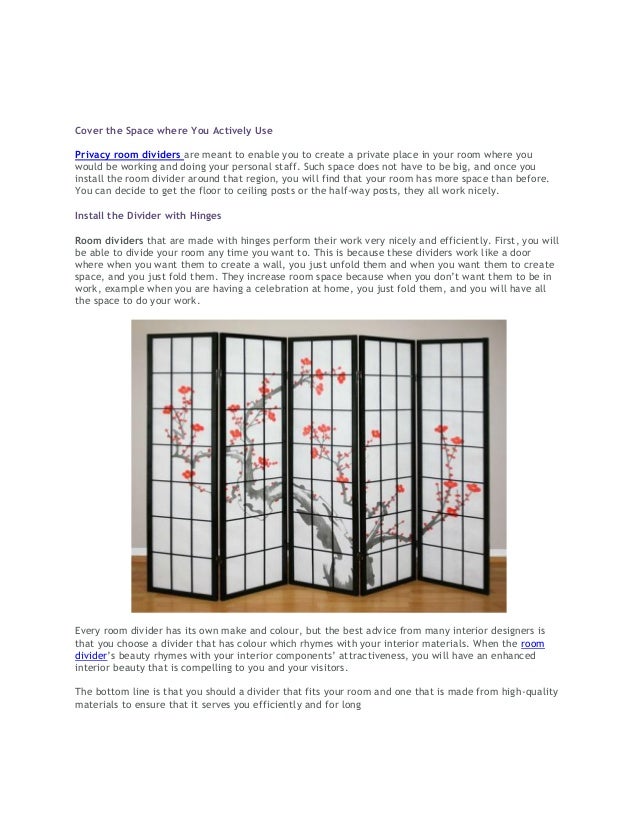 How to increase room space through using room dividers