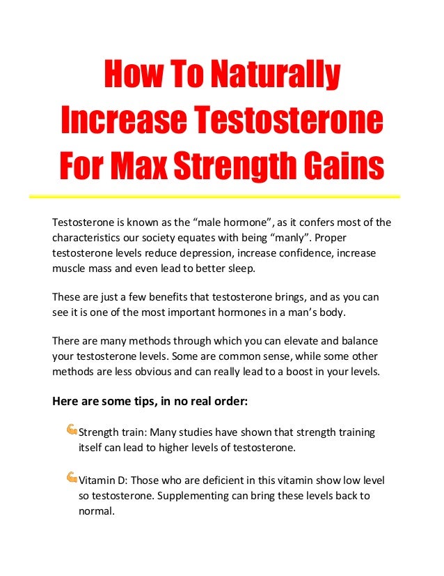 Male levels naturally testosterone raise Top 50