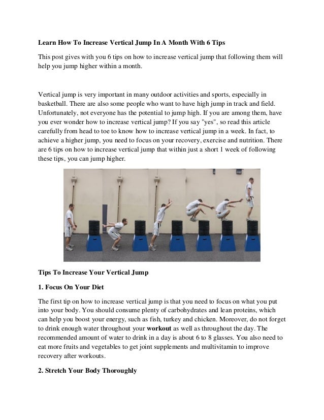 Learn How To Increase Vertical Jump In A Month With 6 Tips