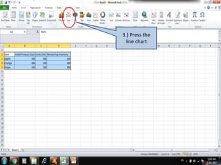 3.) Press the
line chart
 