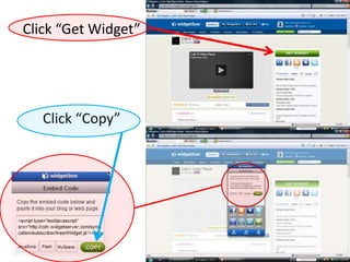 Click “Get Widget”Click “Copy”