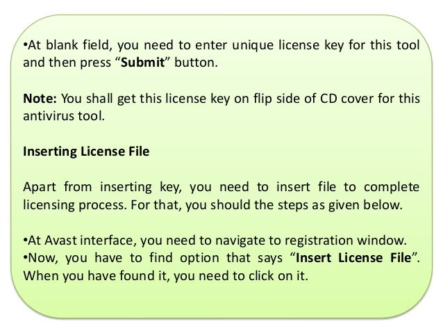 unable to insert the license file avast unable to insert the license file avast
