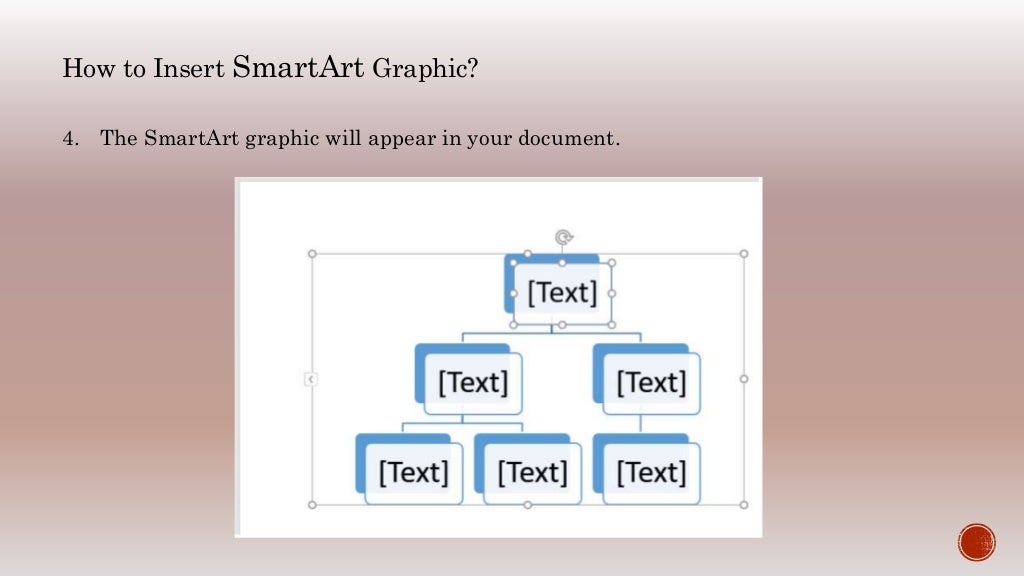 How to insert SmartArt graphic in Microsoft Word 2016