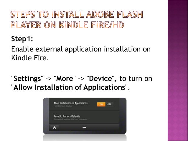How to install adobe flash player on kindle fire