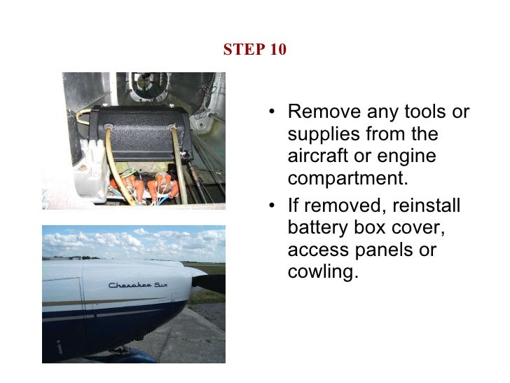 How to install aircraft battery