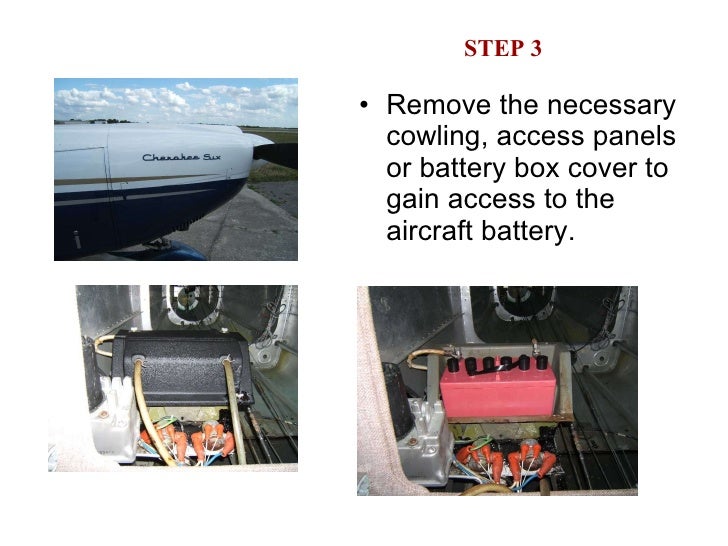 How to install aircraft battery