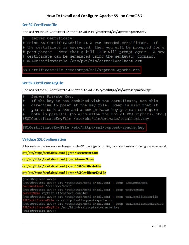 configuration ssl centos installer