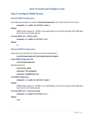 How to Install and Configure Cacti on Linux | PDF