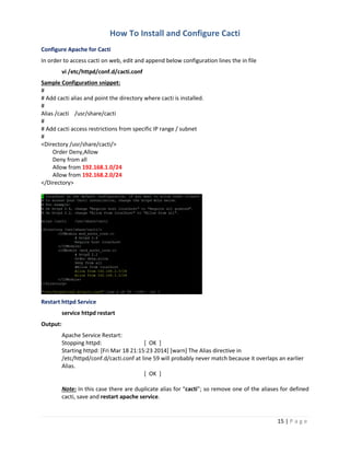 How to Install and Configure Cacti on Linux | PDF