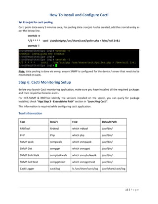How to Install and Configure Cacti on Linux | PDF