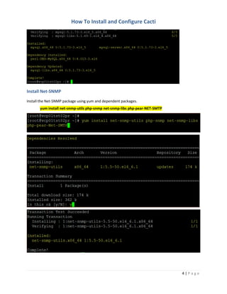 How to Install and Configure Cacti on Linux | PDF