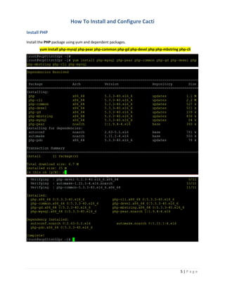 How to Install and Configure Cacti on Linux | PDF