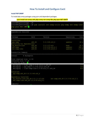 How to Install and Configure Cacti on Linux | PDF