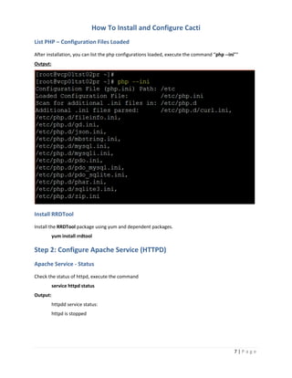 How to Install and Configure Cacti on Linux | PDF