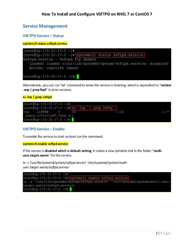 Centos 7 documentation