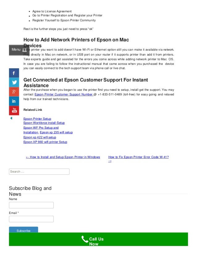 epson wireless printer setup mac