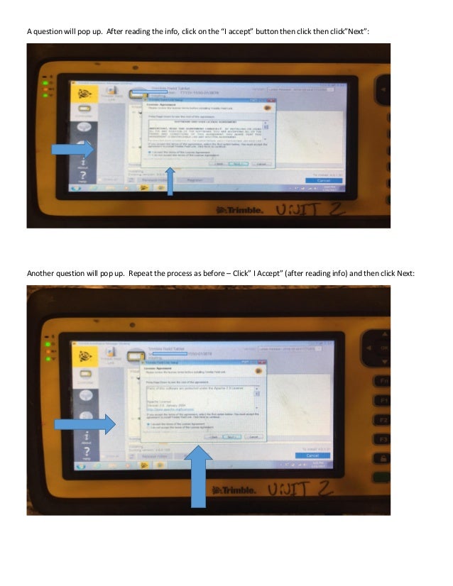 How to install an update on trimble installation manager