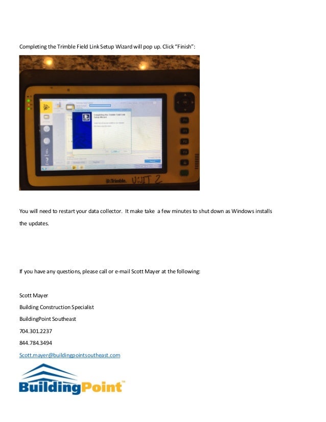 How to install an update on trimble installation manager