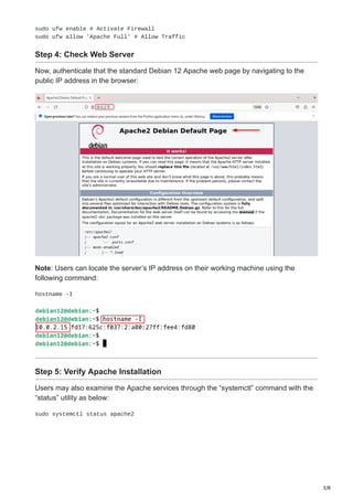 How to Install Apache on Debian 12 Server | PDF