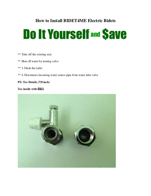 How to Install BIDET4ME Electric Bidets (E200A, E300A)