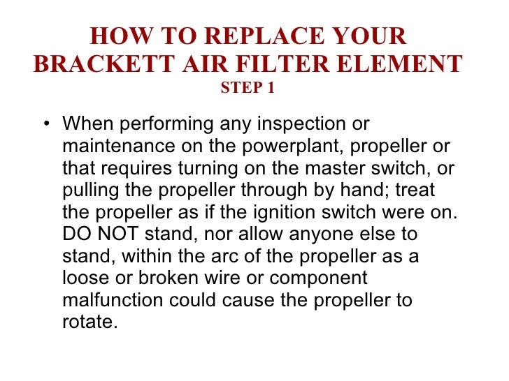How to install bracket airfilter