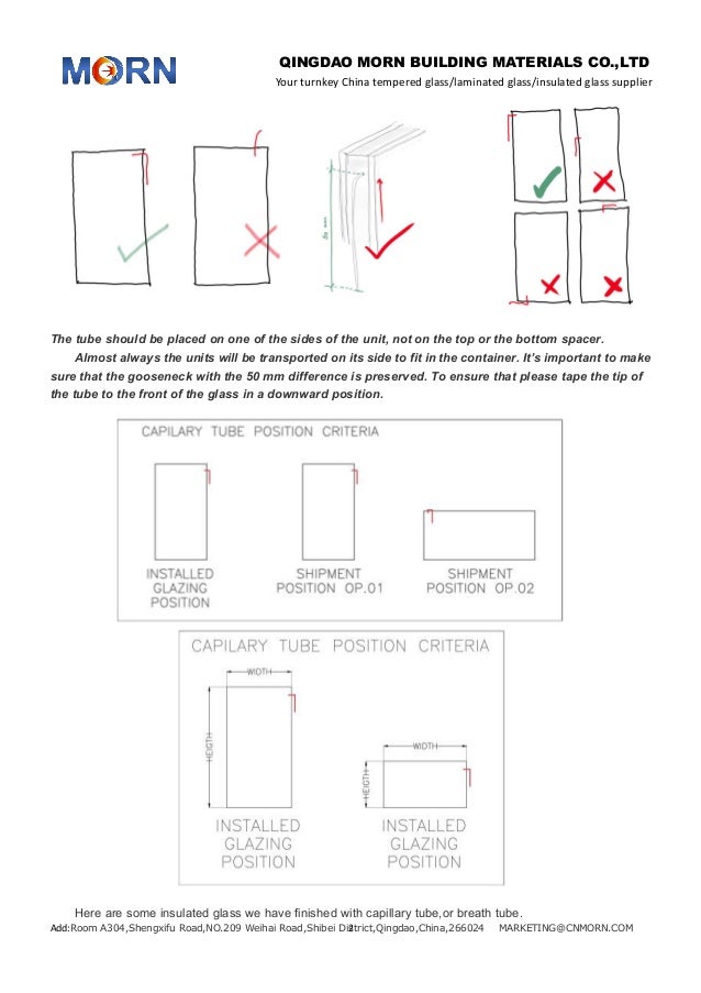 How to install capillary tube on glass correctly