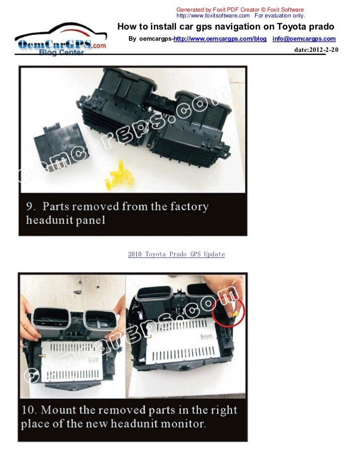 How to install car gps navigation on toyota prado