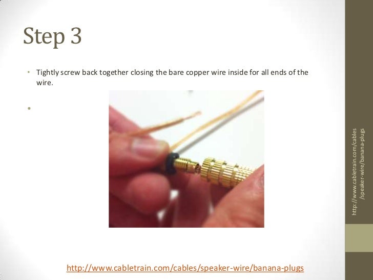 Banana Plugs How to Install Screw Type
