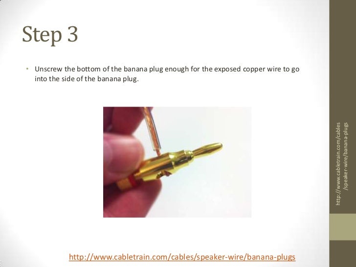 How To Install Banana Plugs Closed Screw Banana Poster