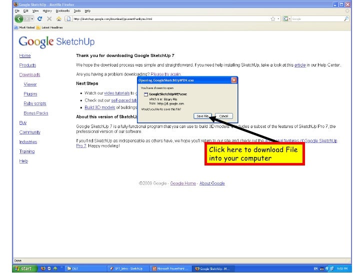 Google Sketchup Vista Problem