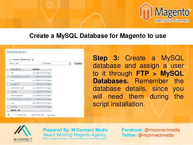 magento script to download database and files ftp