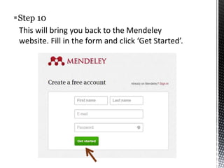 install mendeley desktop
