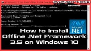 How to Install Microsoft .NET Framework 3.5 Offline in Windows 10 without Internet Connection? | Windows 10