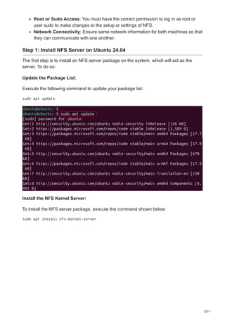 How to Install NFS Server and Client on Ubuntu 2404.pdf