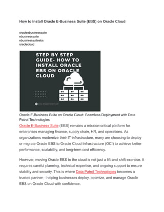 How to Install Oracle E-Business Suite (EBS) on Oracle Cloud.pdf
