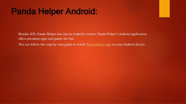How to install panda helper app on android | PPTX