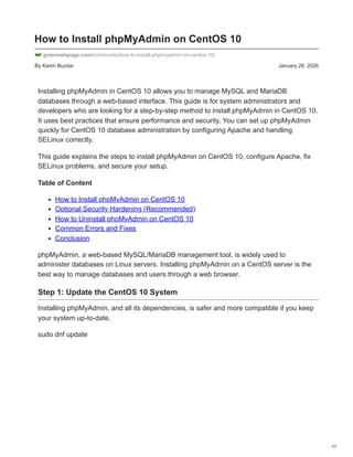How to Install phpMyAdmin on CentOS 10.pdf