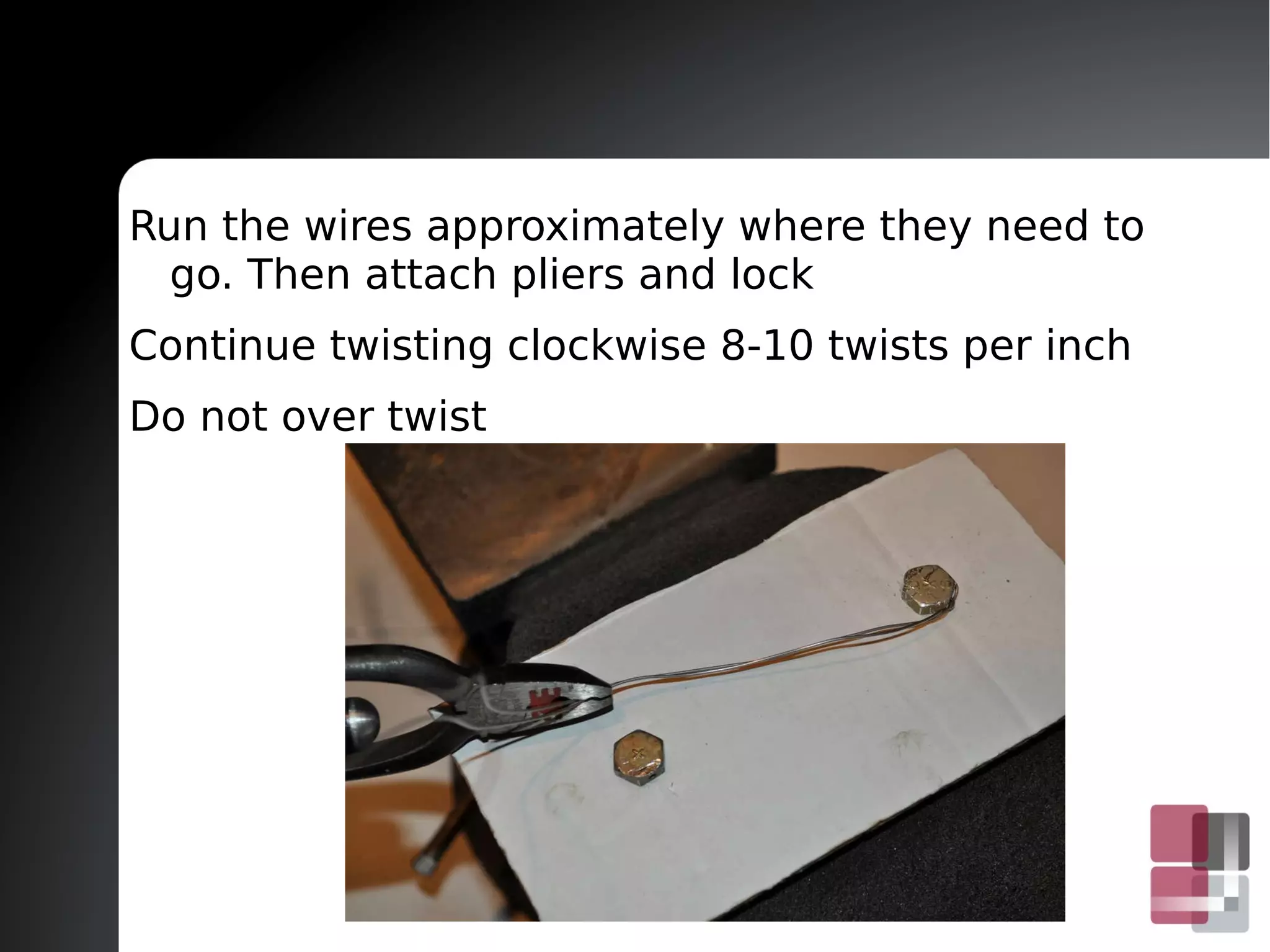 How to install safety wire presentation | ODP