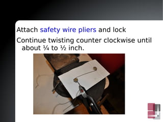 Continue twisting clockwise 8-10 twists per inch 