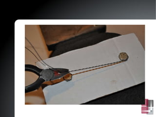 Start twisting the wire clockwise immediately upon exiting the bolt hole  